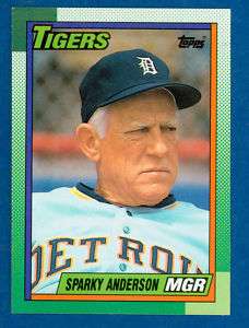 1990 Sparky Anderson Tigers MGR # 609 Topps VGC  