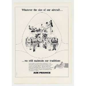  1975 Air France Airlines Aircraft Size Traditions Print Ad 