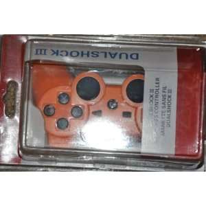  Orange DoubleShock III Wireless Bluetooth Sony PS3 Game 