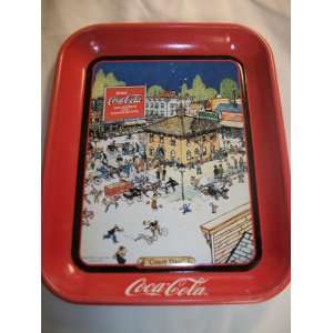 coca cola sreving tray   1921 print ad   Small town of 