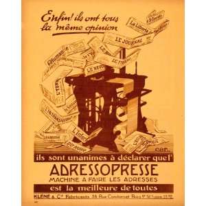   Condorcet Paris Figaro Printing   Original Print Ad
