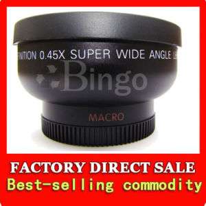 55mm 0.45x Wide Angle Lens for Sony A230 A330 A380 A500  