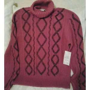    Ann Trinity LTD   Cable Turtleneck Sweater 
