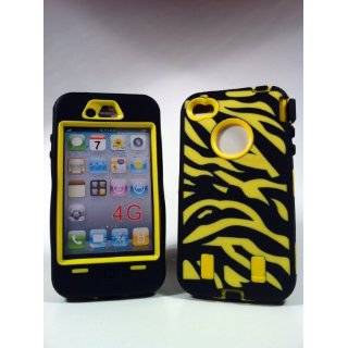  Armored Core Zebra Black/Yellow Print Case for IPhone 4/4S 