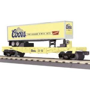  O 27 Flat w/Trailer, Coors: Toys & Games