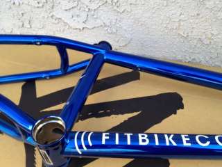 FIT BIKE CO WIFI FRAME CANDY BLUE CHROME 21 BMX S&M BIKES TRANS CHROME 