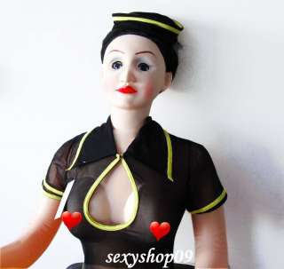 Sexy Cosplay Flight Attendant Stewardess Costume Dress  