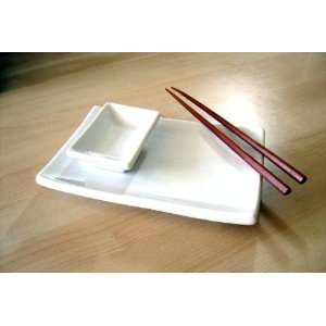  Bia Cordon Bleu 8 x 5.75 Rectangular Sushi Plate: Home 