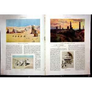  Cairo Mosque Mousky Citadelle Tombs French Print 1934 