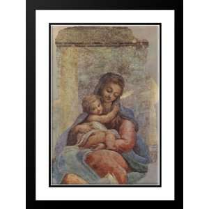 Correggio 28x38 Framed and Double Matted Madonna della Scala  
