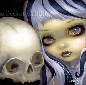 Fairy Face 153 Jasmine Becket Griffith Gothic Skull Vampire Art SIGNED 