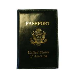  Green Leather Passport Holder/ Cover 