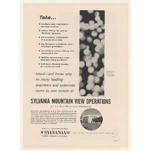 1960 Sylvania Mountain View Operations Engineer Jobs Print Ad (48491)