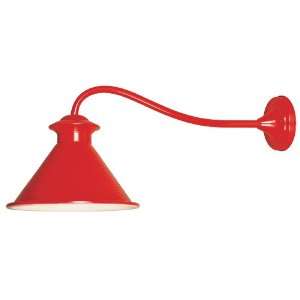   Sky Essen 1 Light 12 inch Wall Lantern, Glossy Red: Home Improvement