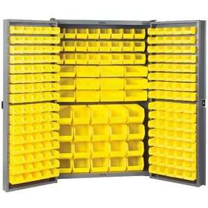   , Cabinet with Louvers / Yellow AkroBins (30220, 30230, 30240, 30235