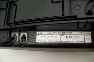 NEC Electra Elite IPK DTH 8D 2 (BK) DTerm 80 Part# 780571 Display 