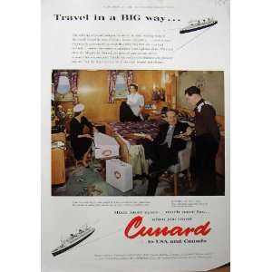  C1945 Advertisement Cunard Liner Ship America Canada