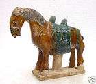 18 26 Amazing Ming Sancai Glazed Pottery Horse Statue