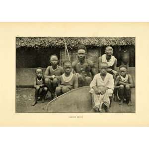 com 1900 Print Bopoto Congo African Indigenous Tribal Cultural People 