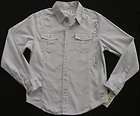 GUESS JEANS BOYS WHITE & CHARCOAL SHIRT(Size Small)