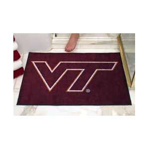 NCAA Virginia Tech Hokies Bathroom Rug / Bathmat:  Sports 