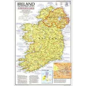   1981 Ireland And Northern Ireland Visitors Guide Map