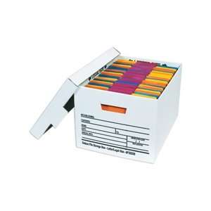    Deluxe Letter/Legal File Storage Box w/Lid: Office Products