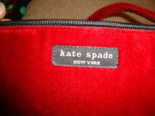 Kate Spade Red Velvet Shoulder MUST SEE  