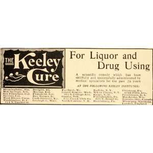   Cure Alcoholism Drug Addiction   Original Print Ad