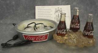 NIB Never Used COKE Brand Coca Cola Bottle on Ice Lighted Water 