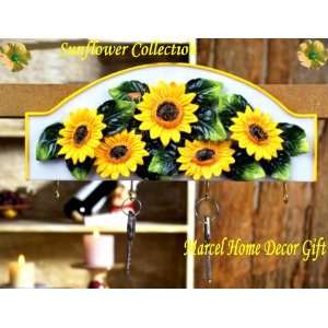  Sunflower Key Holder wall hanging wall Hook Kitchen 