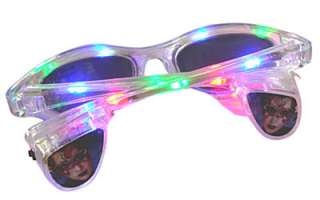 LED SUNGLASSES GLASSES RAVE LIGHT GLOW STICK PARTY FUNK  