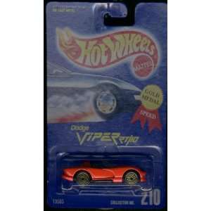Hot Wheels Red Dodge Viper RT/10 #210 Gold Medal Gold Ultra Hots 1:64 