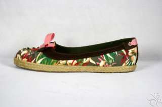 SPERRY Top Sider Martinique Palm Frond Flats Shoes  