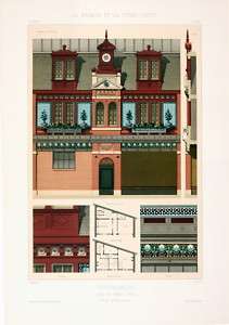 PIERRE CHABAT, ARCHITECTURE,DEPENDENCE,HOTEL,PARIS,1889  