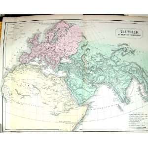  Philip Antique Map C1855 Ancient World Europe Arabia India 