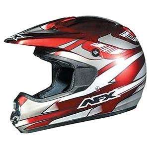    AFX Youth FX 87 Helmet   Small/Satin Red Chrome Multi: Automotive