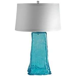  Aqua Wave Recycled Glass Table Lamp