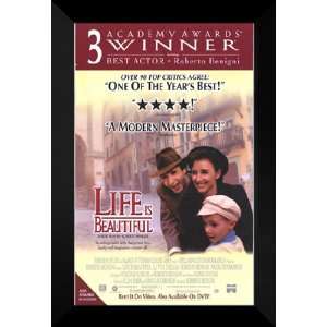  Life is Beautiful 27x40 FRAMED Movie Poster   Style C 