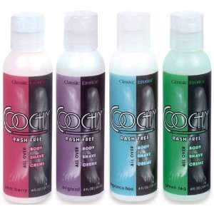 Coochy Rash Free Body Shave Cream 4oz BOTTLE CASE LOT SPECIAL (12 