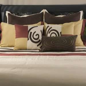  Rizzy Home Tundra Bedding Set in Cream / Brown   Queen 