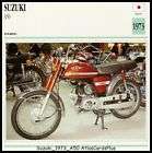 Motorcycle Collector Card 1973 Suzuki A50 rotary intake