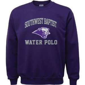   Bearcats Purple Water Polo Arch Crewneck Sweatshirt