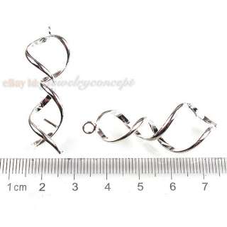   Wholesale Silvery Smooth Earwires Hook Earring Findings Free P&P