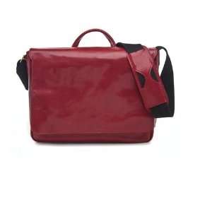  Premium Messenger Brief Classic Goat Red fitting most 15 