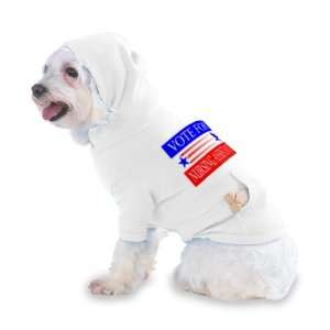  VOTE FOR NURSING ASSISTANT Hooded T Shirt for Dog or Cat 