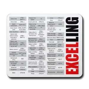  Excelling keyboard shortcuts Office Mousepad by  