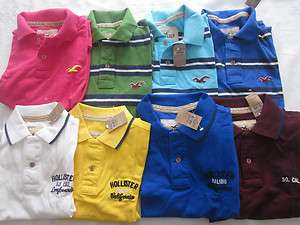NWT Hollister by Abercrombie & Fitch polo shirts sizes S XXL  