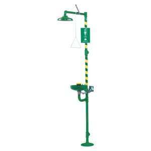 Haws 8320CRP Green Combination shower and eye/face wash with AXION MSR 