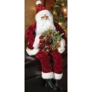  20 Welcoming Christmas Sitting Santa Claus Figure Holding 